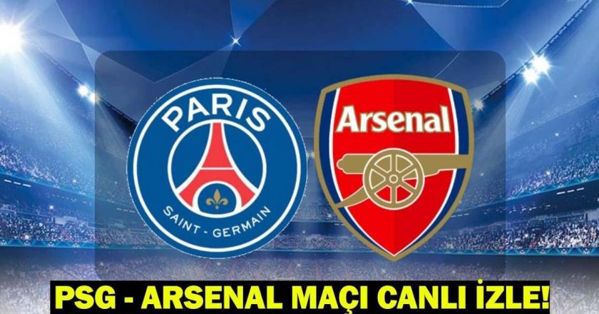 PSG – Arsenal maçı TRT 1 Canlı- HD kesintisiz ve şifresiz izle ekranı