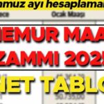 MEMUR MAAŞ HESAPLAMA 2025 TEMMUZ TABLOSU || 6 aylık enflasyon farkı ile memur zammı temmuz 2025 ne oldu, zamlı doktor, polis, öğretmen maaşı kaç TL? En yüksek ve en düşük emekli maaşı (yeni maaş katsayıları ile)