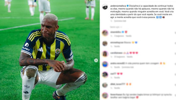 Fenerbahçe’de Antalyaspor’a karşı penaltı kullanırken ıslıklanan Talisca’dan sosyal medya paylaşımı geldi! Brezilyalı sessiz kalmadı…