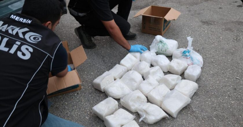 Mersin’de 31 kilo 550 gram sentetik uyuşturucu ele geçirildi