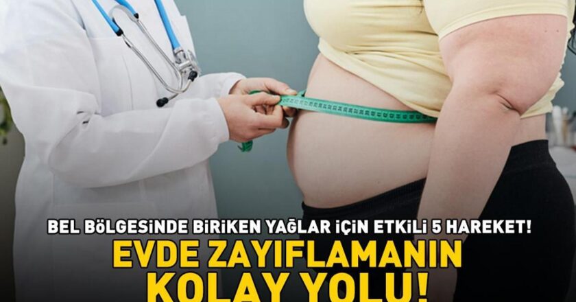 EVDE ZAYIFLAMANIN KOLAY YOLU! Bel bölgesinde biriken yağlar için etkili 5 hareket!