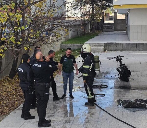 Çorum’da motosiklet yangını, 9 kişiyi hastaneye kaldırdı