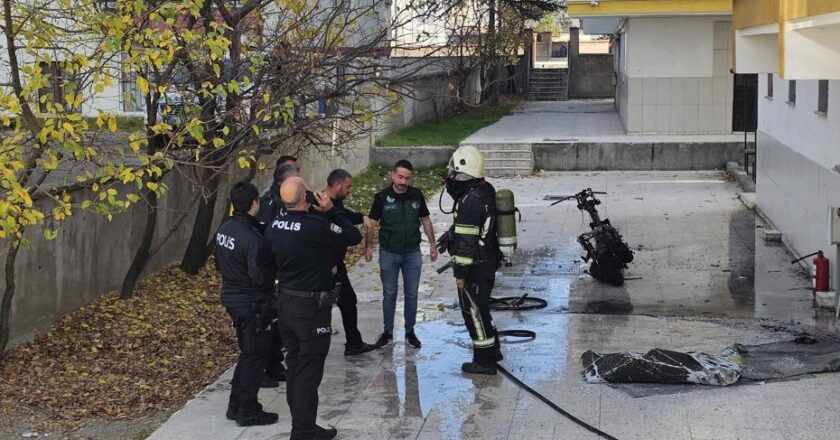 Çorum’da motosiklet yangını, 9 kişiyi hastaneye kaldırdı